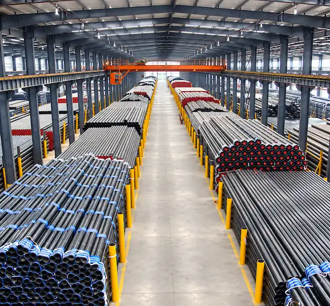 A. Metalex warehouse stocked with industrial pipes
